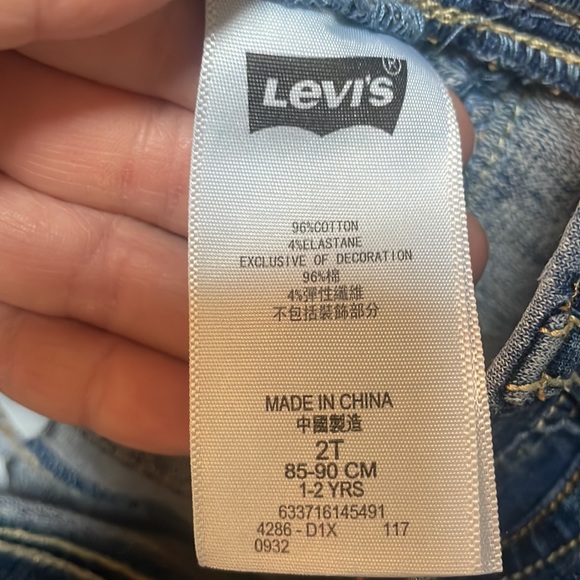 Toddler girls, Levi’s leggings, size 2T - Picture 5 of 5
